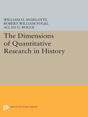cover image of The Dimensions of Quantitative Research in History